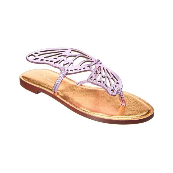 Sophia Webster Talulah Leather Sandal, Pink - Picture 1 of 6